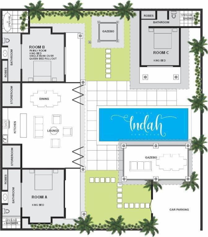 סמיניאק Beautiful Villa Indah מראה חיצוני תמונה